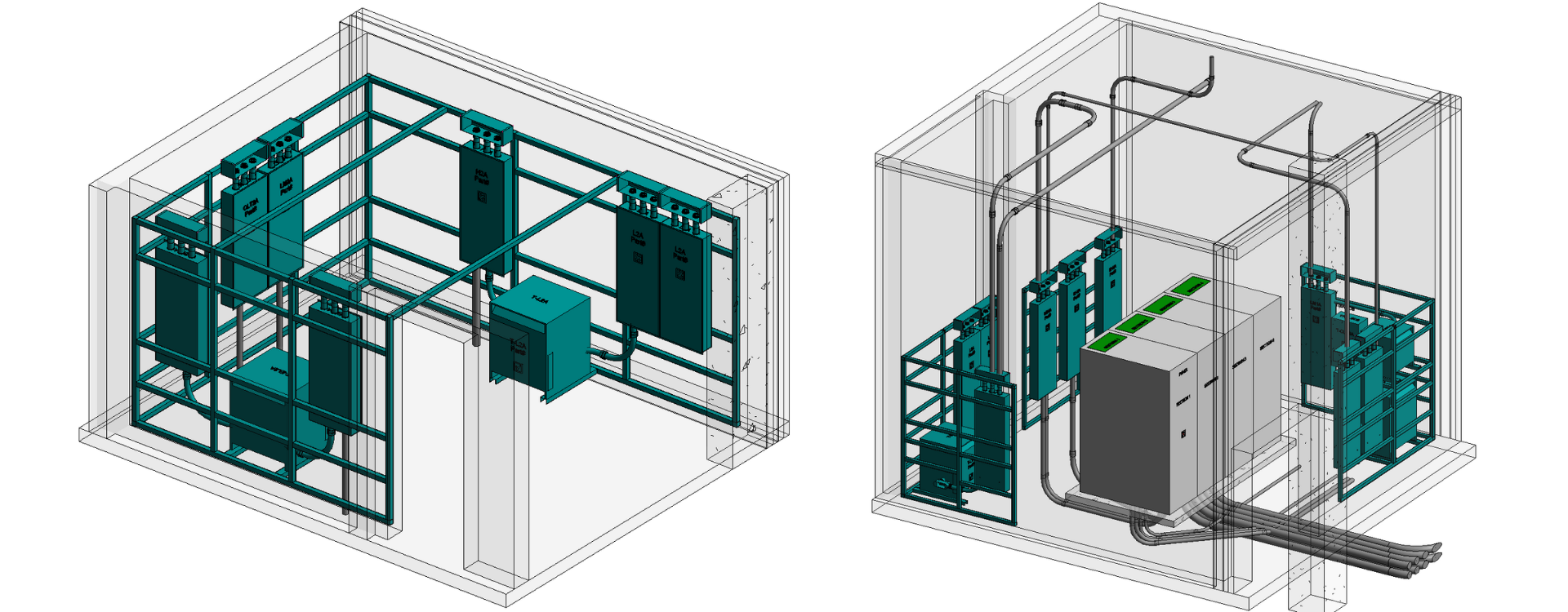 Modular electrical rooms, electrical rooms, modular room